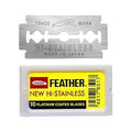 Feather New Hi-Stainless Platinum Coated Double Edge Blades - 10 Blades