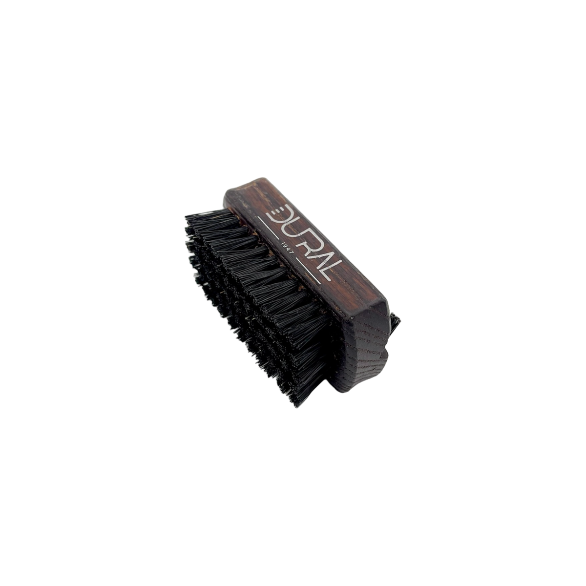 Dural Thermo ash wood travel size nail brush with black natural bristles 95 mm