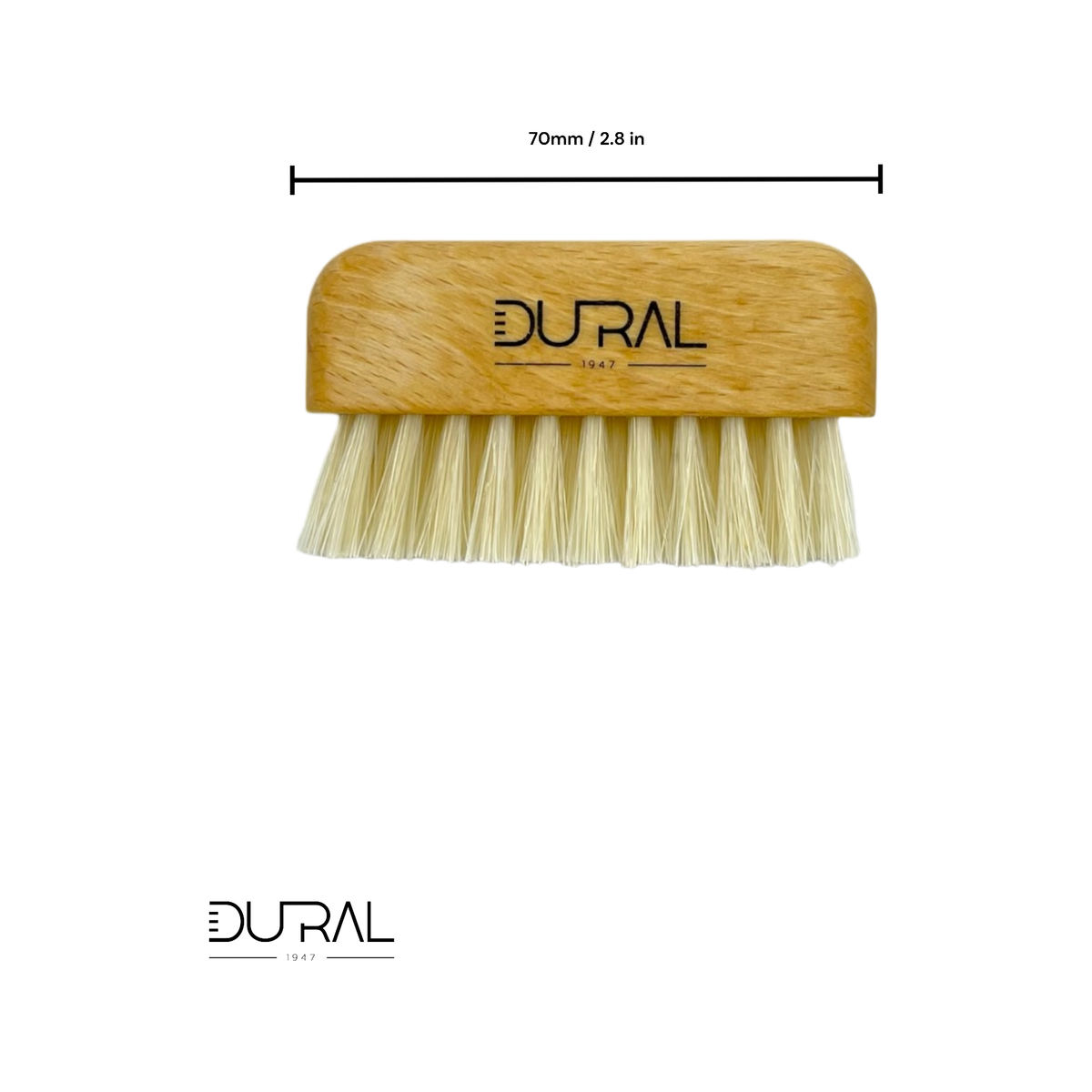 Dural Beech Wood Brush & Comb Cleaner With Pure Light Natural Bristles