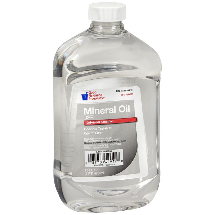 GNP Heavy Liquid Mineral Oil, 16 fl oz Bottle (Case of 12)