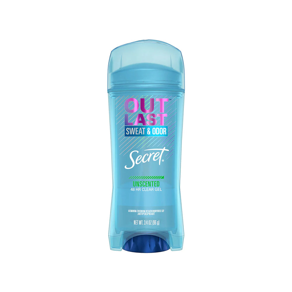 Secret Outlast Clear Gel Antiperspirant & Deodorant For Women Unscented - 2.6oz
