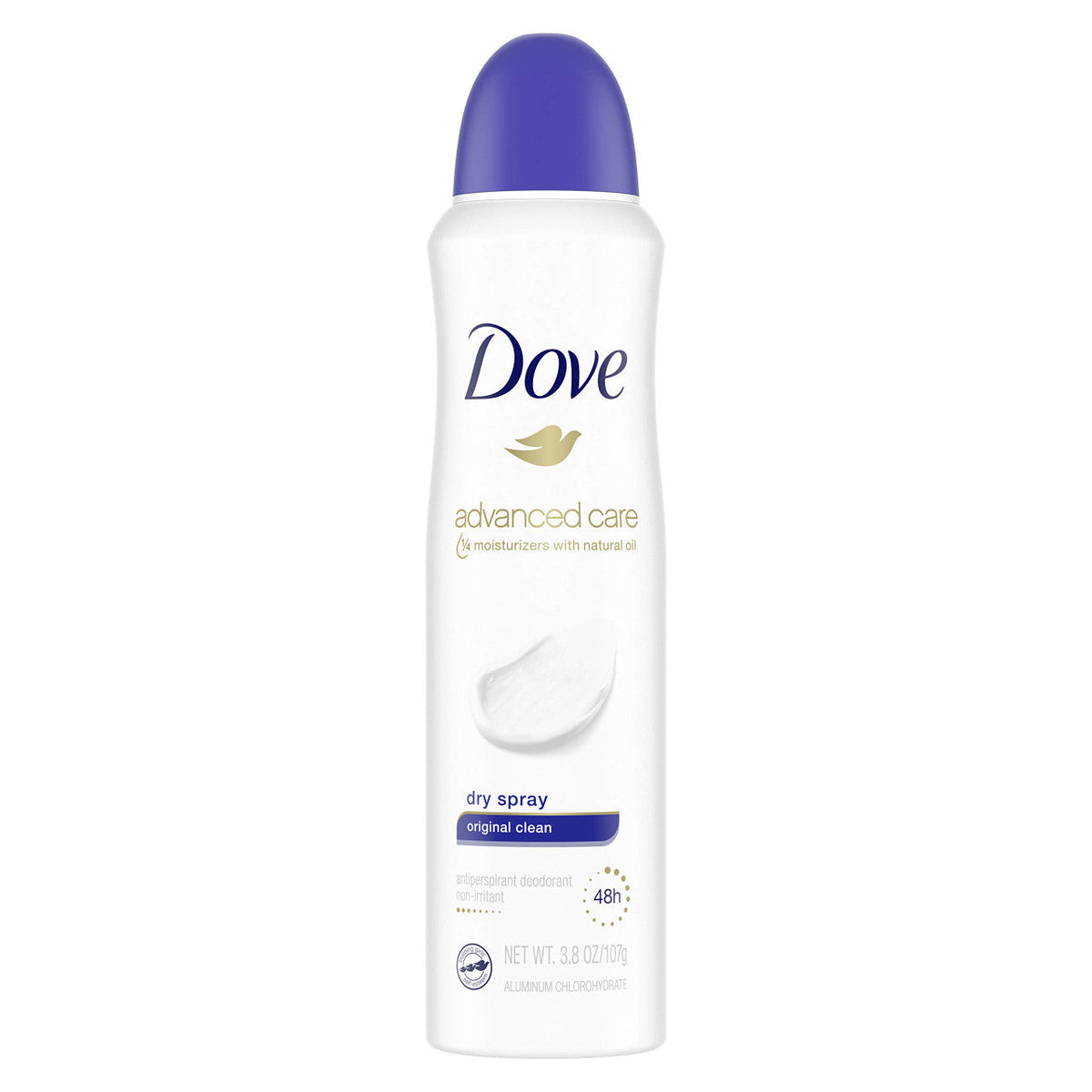 Dove Advanced Care Dry Spray Original Clean Antiperspirant Deodorant 3.8 Oz