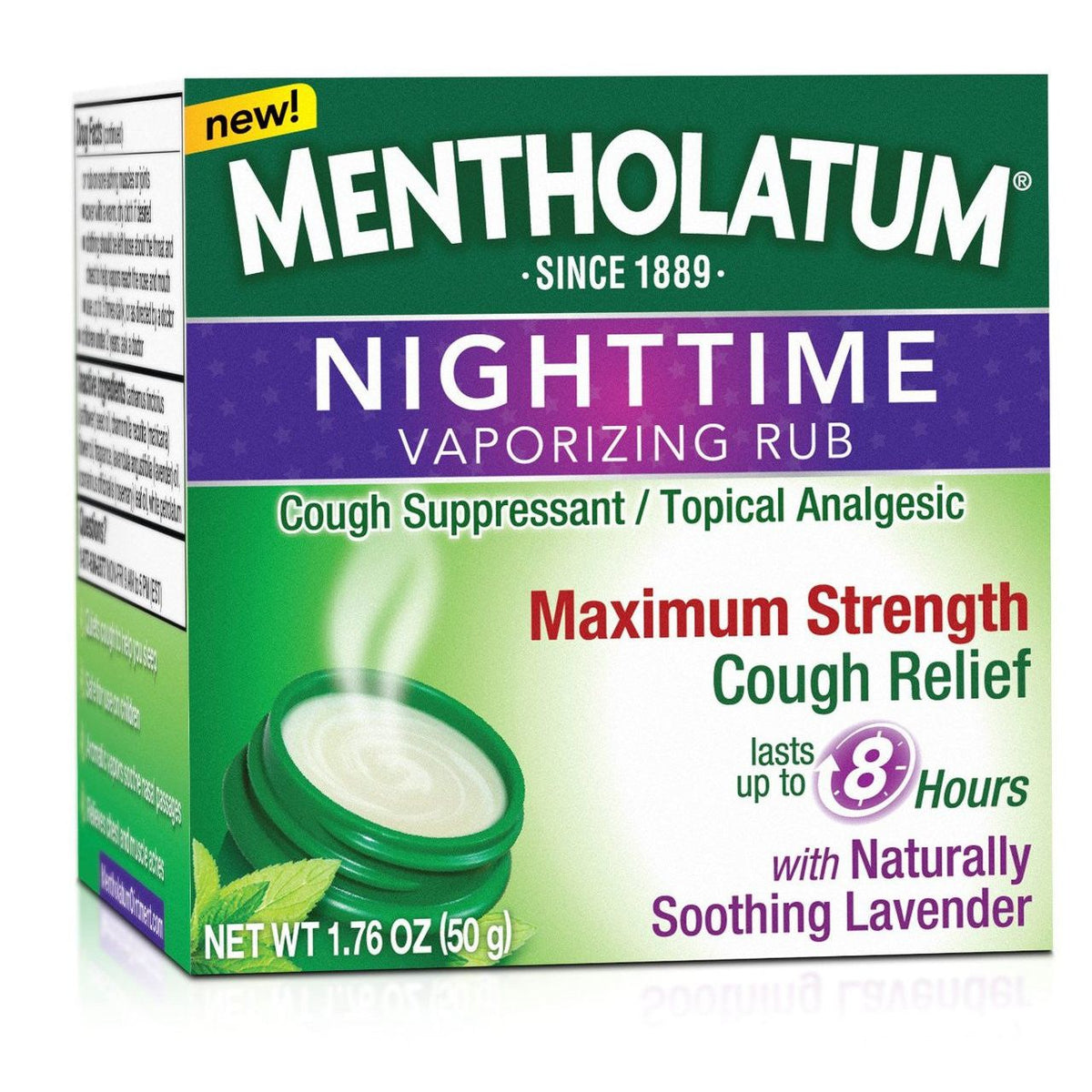 Mentholatum Nighttime Vaporizing Rub Maximum Strength Cough Relief