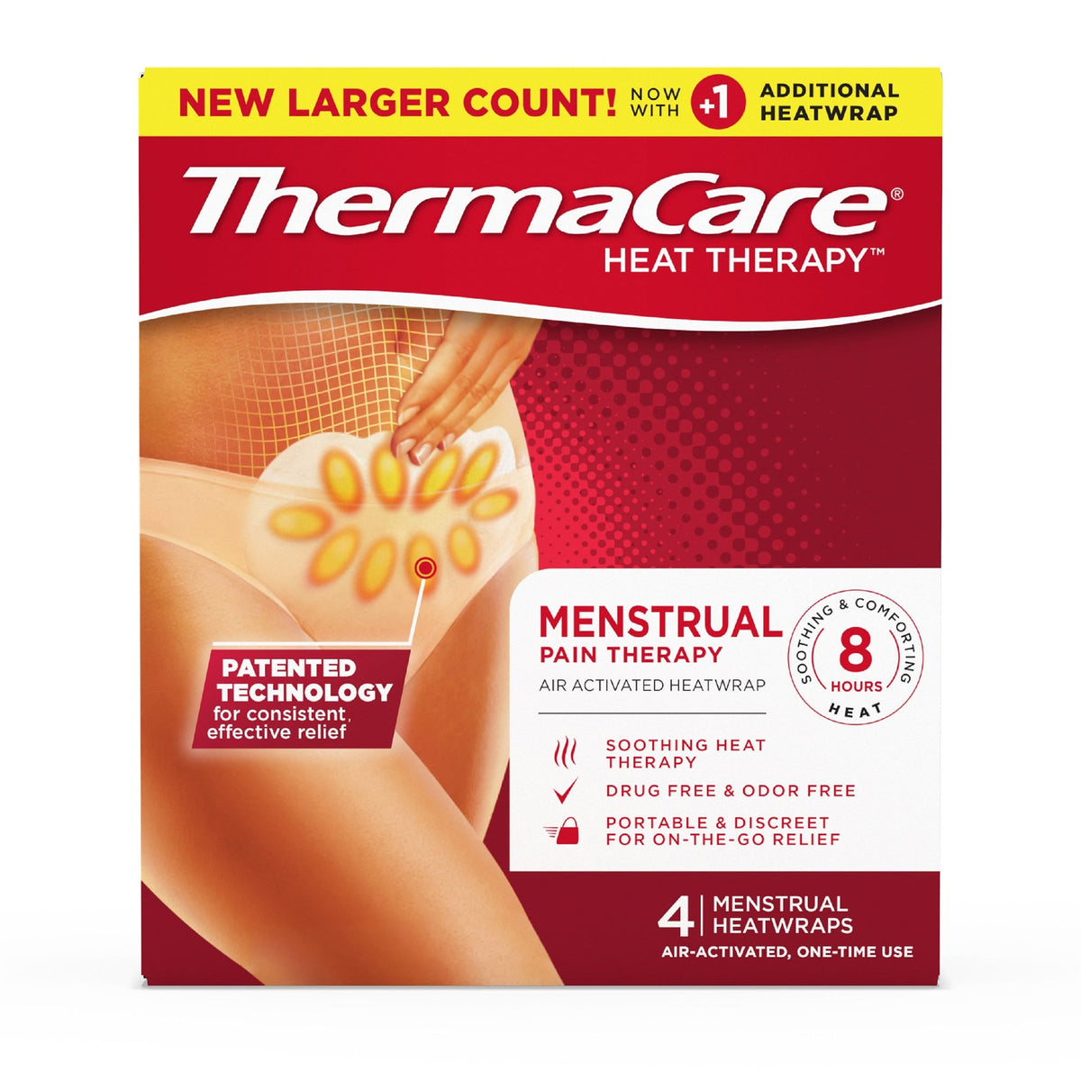 ThermaCare Heatwraps, Menstrual, Pain Therapy