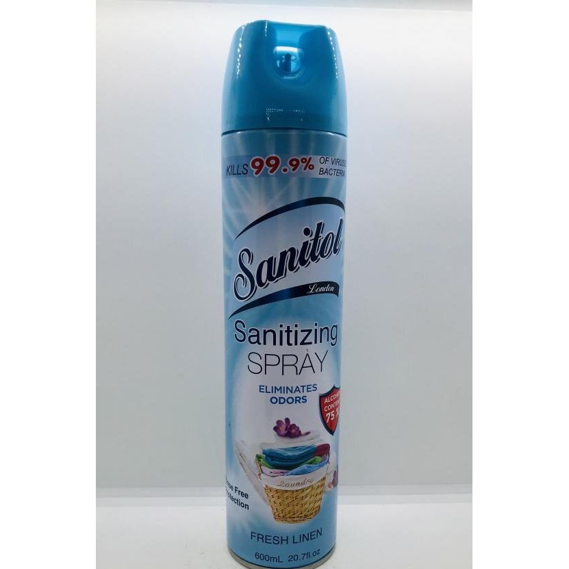 Sanitol Sanitizing Spray Eliminates Odors 600ml