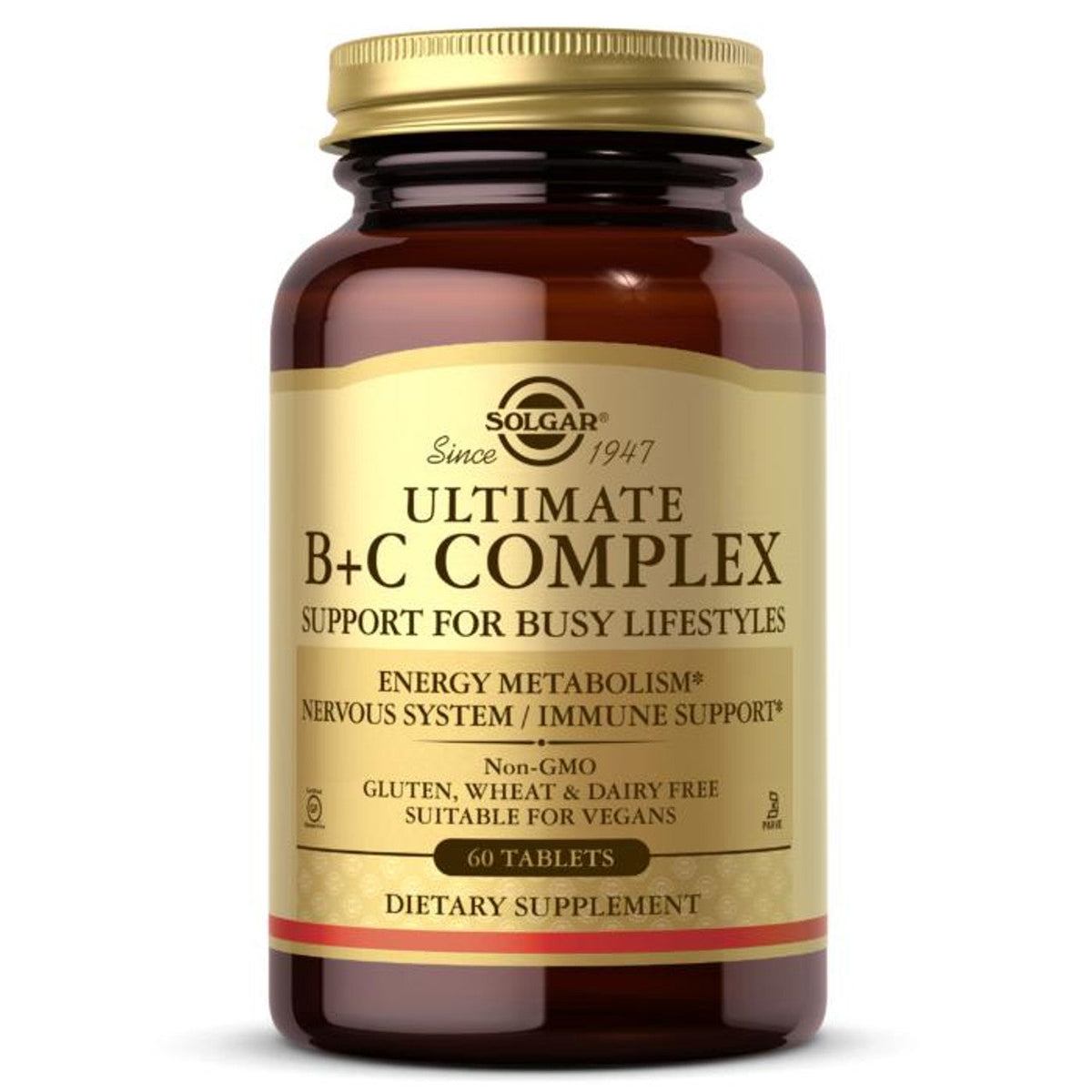 Solgar Ultimate B Plus C Complex Stress Formula 60 Tablets 2771