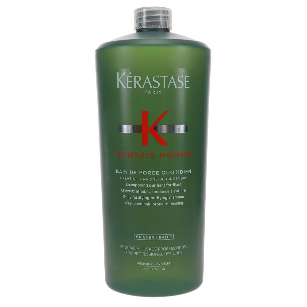 Kerastase Genesis Homme Bain De Force Quotidien Shampoo 33.8 Oz