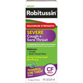 Robitussin Adult Maximum Strength Severe Cough + Sore Throat Relief Medicine Mint