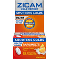 Zicam Zinc Cold Remedy Ultra Rapid Melts Quick Dissolve Tablets Orange Cream Flavor 18ct