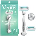 Gillette Venus Deluxe Smooth Sensitive Women's Razor Handle + 2 Blade Refills