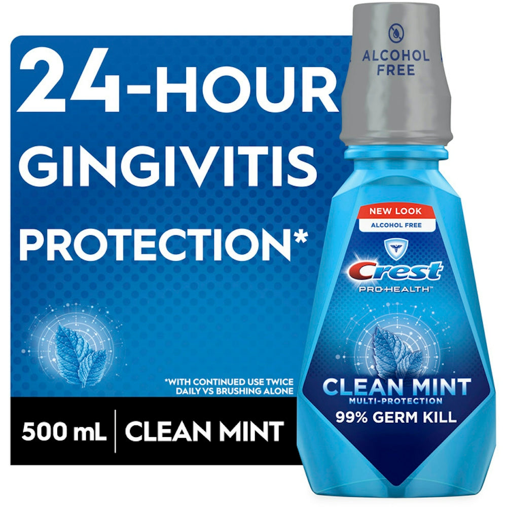Crest® Pro-Health™ 0.07% Multi-Protection Clean Mint Mouthwash, 16.9 oz