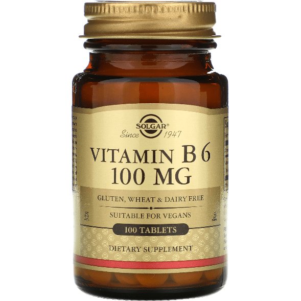 Solgar Vitamin B6 100mg 100 Vegetable Capsules