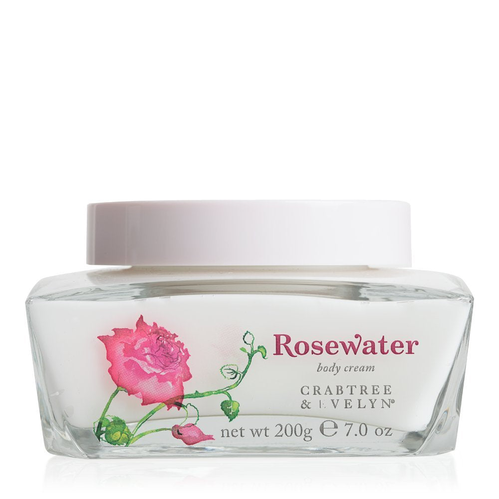Crabtree & Evelyn Rose Water Body Cream, 200g