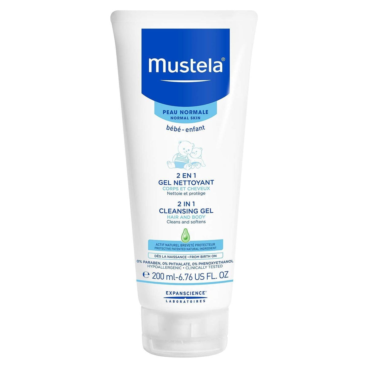 Mustela 2-in-1 Cleansing Gel  6.76 Oz