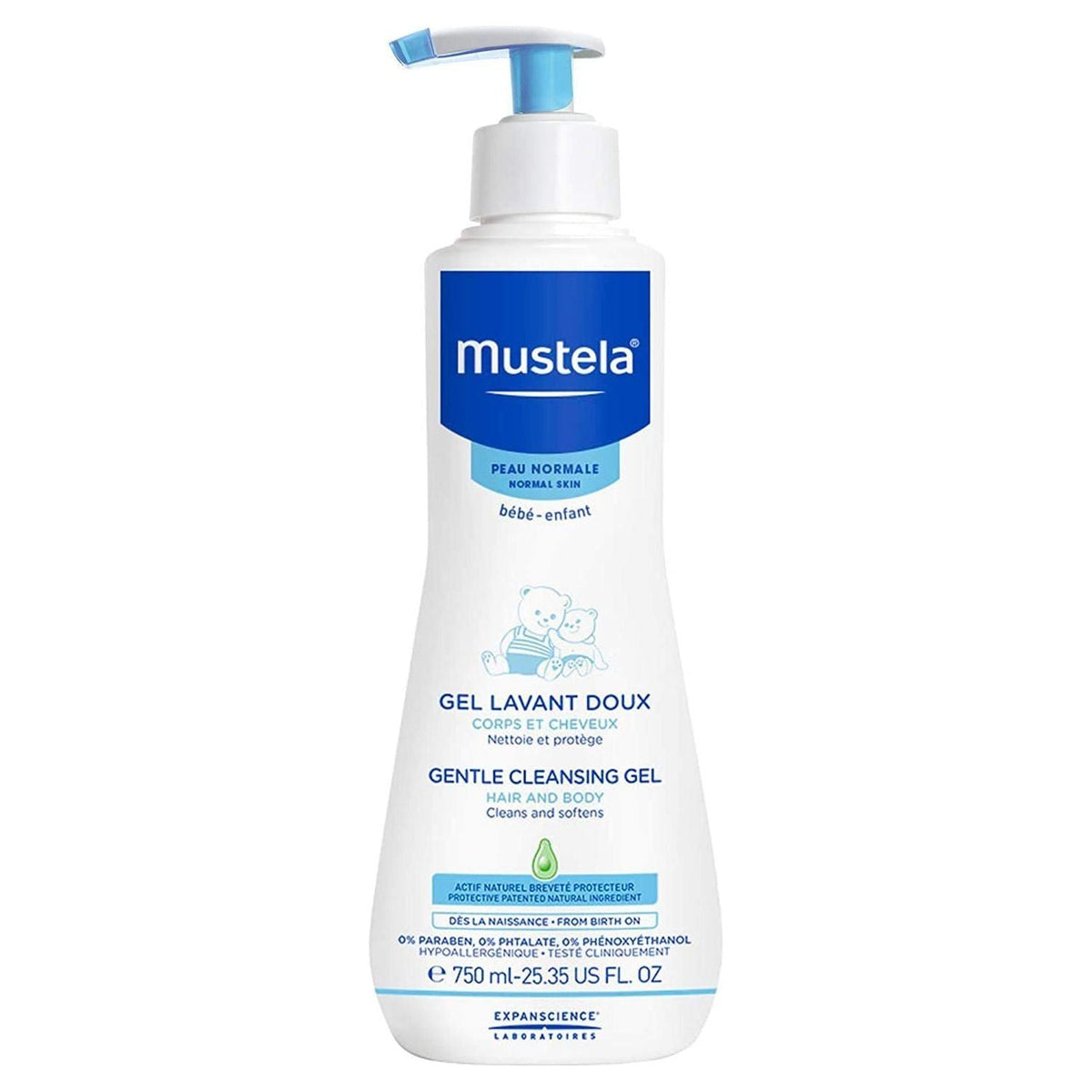 Mustela Gentle Cleansing Gel Hair And Body 25.35 Fl Oz