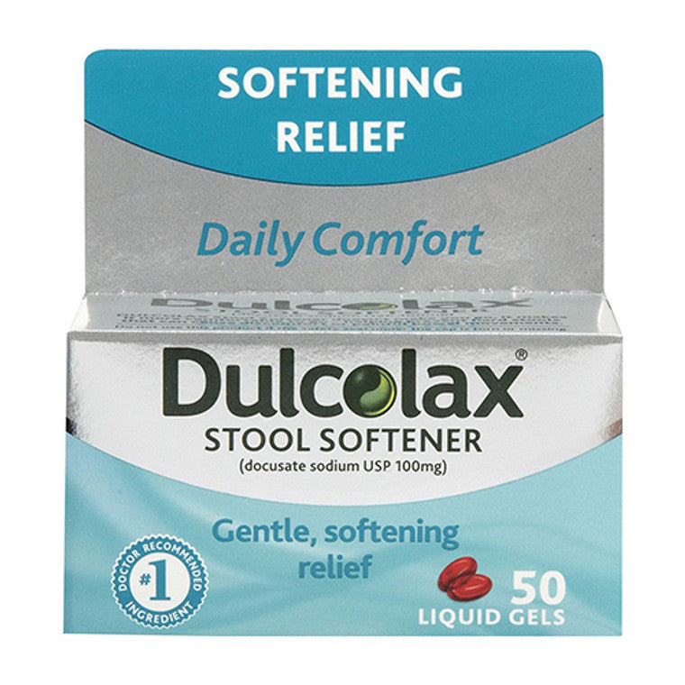 Dulcolax® Stool Softener – 100 mg Liquid Gels (Gradual Relief)
