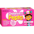 Pepto-Bismol Kids Antacid Chewable Tablets For Upset Stomach Relief, Over-the-Counter Medicine, 24 Ct