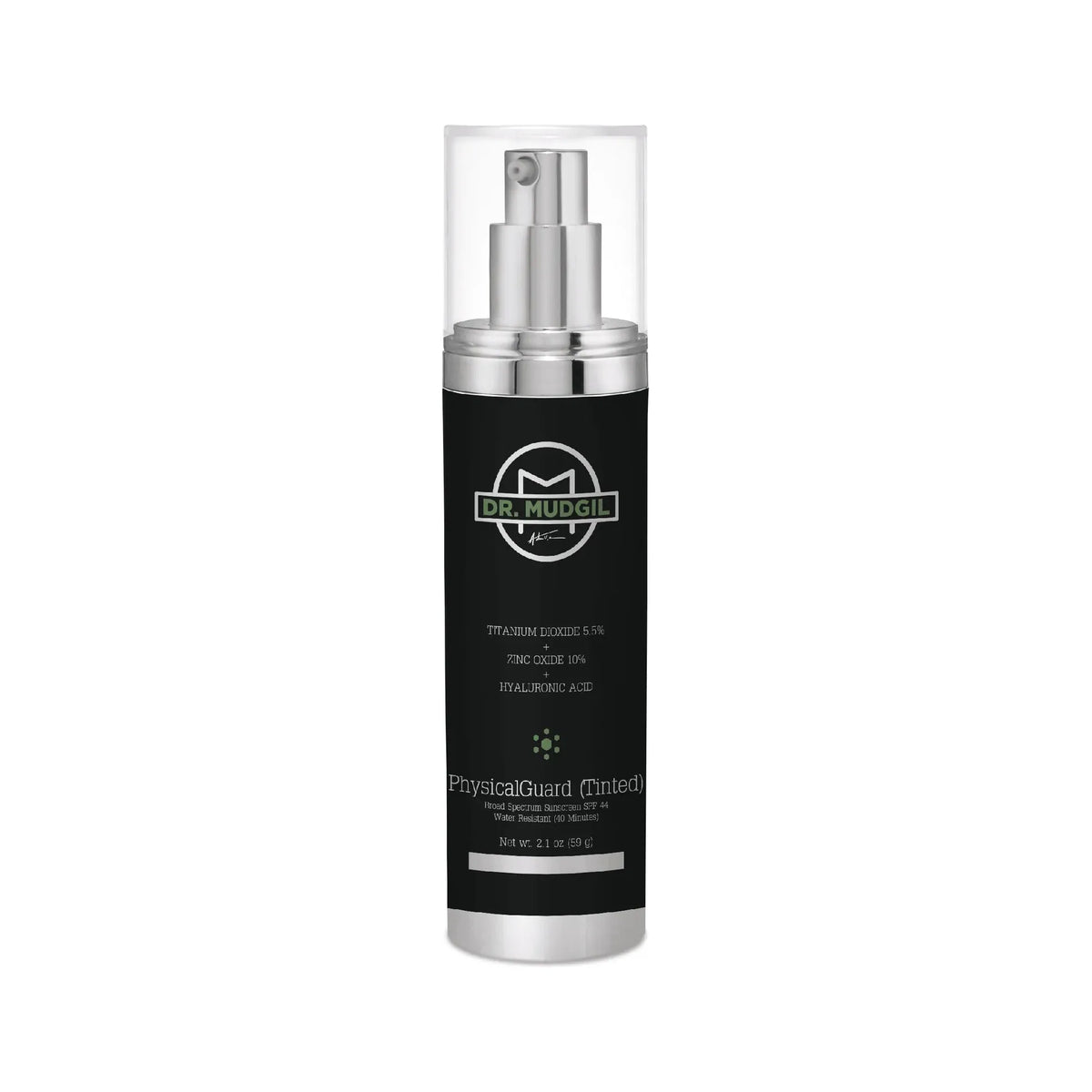 Wholly Kaw Dr. Mudgil PhysicalGuard (Tinted) with Titanium Dioxide 5.5% Zinc Oxide 10% Hyaluronic Acid Medical Grade Dermatologist Approved SPF 44 SunScreen 57g