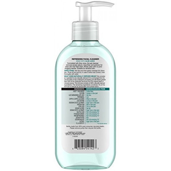 Garnier SkinActive Refreshing Facial Cleanser, 6.7 Fl Oz