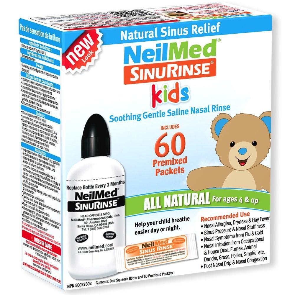 NeilMed Sinus Rinse Kit Pediatric - 60 Premixed Packets