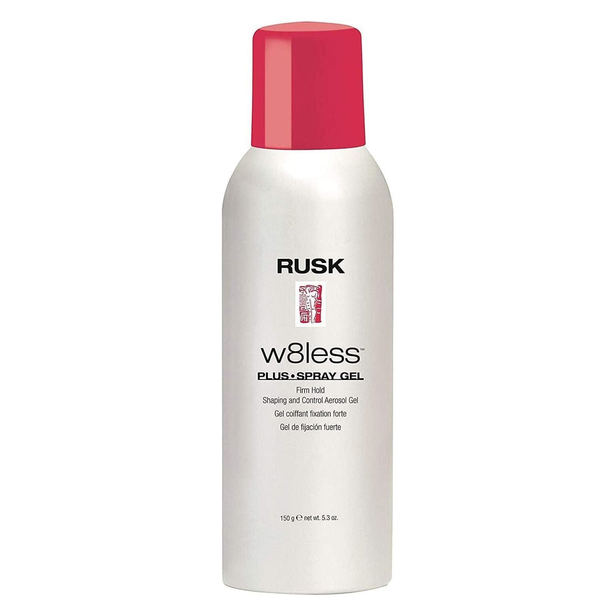 Rusk W8less Spray Gel Shaping and Control Aerosol Gel, Firm Hold 5.3 Oz