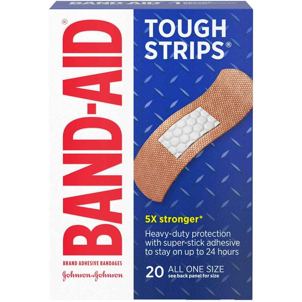 Band-Aid  Tough Strips Adhesive Bandages 20Ea