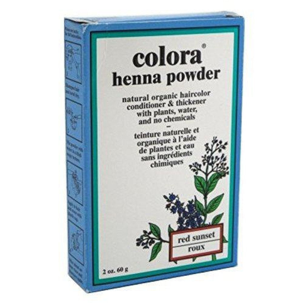 Colora Henna Powder Hair Color Red Sunset 2 Oz