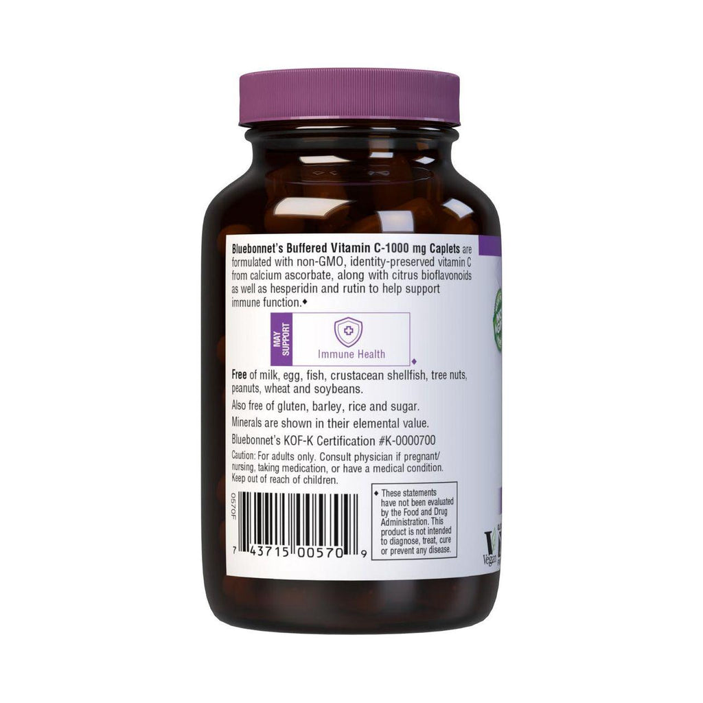 Bluebonnet Buffered Vitamin C 1000 mg, 90 Vegetables Capsules