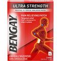 Bengay Ultra Strength Pain Relieving Patch for Back to Hip, Large 3.9 X 7.9 Inches - 4 Ct