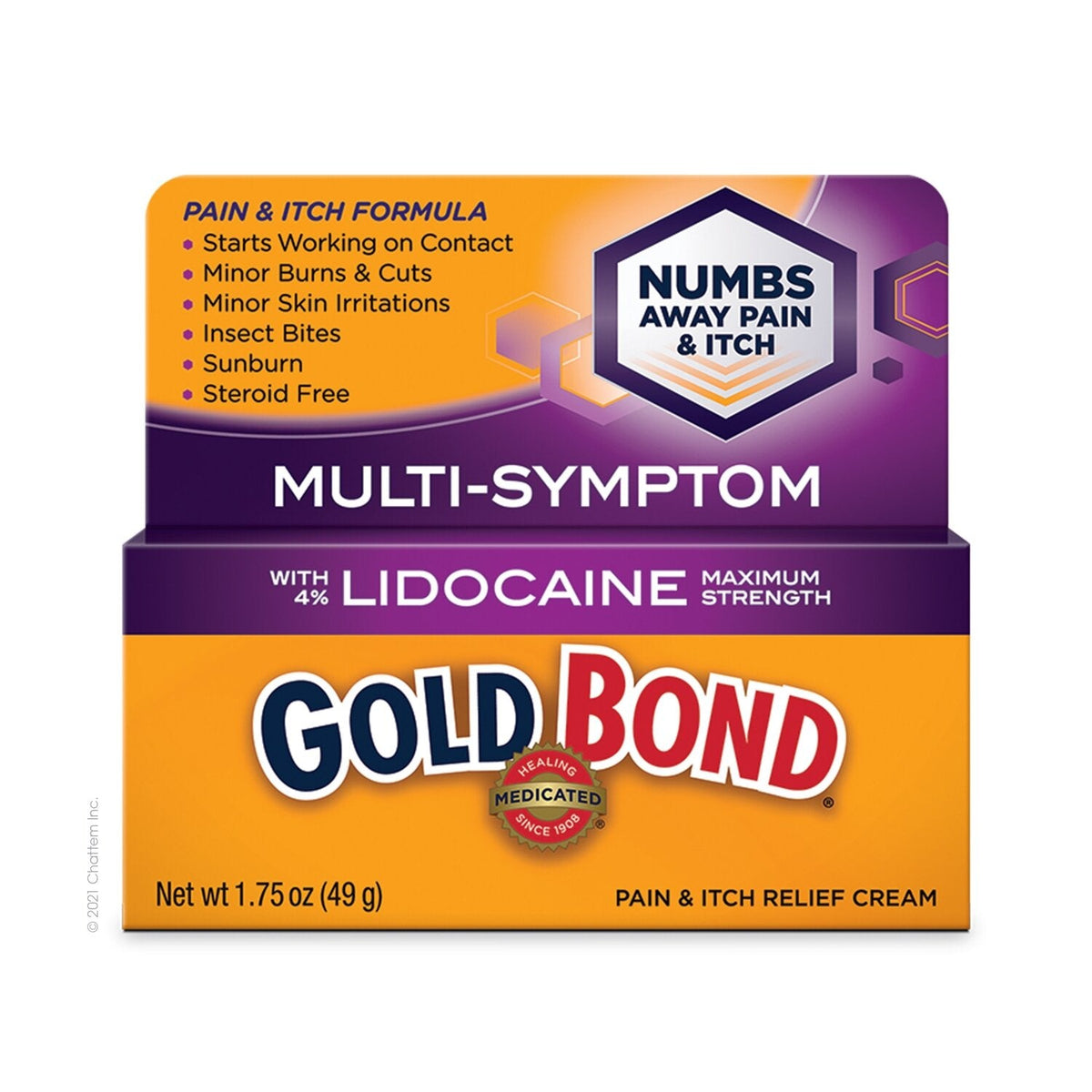 Gold Bond Pain And Itch Relief Cream With Lidocaine -1.75 Oz