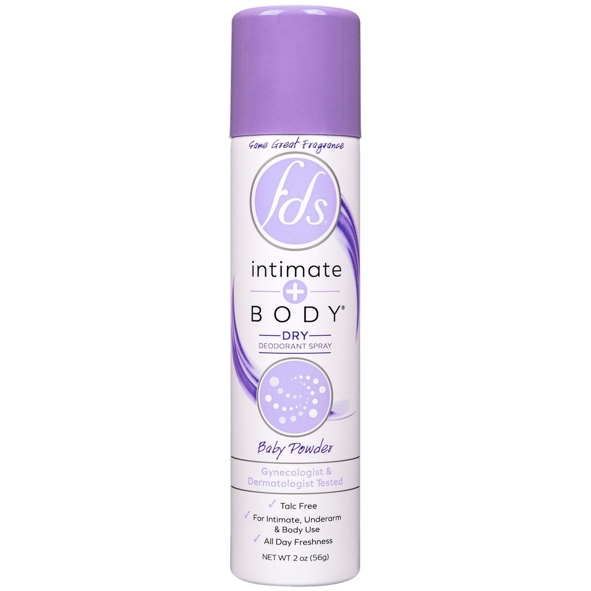 FDS Feminine Deodorant Spray Baby Powder 2 Oz