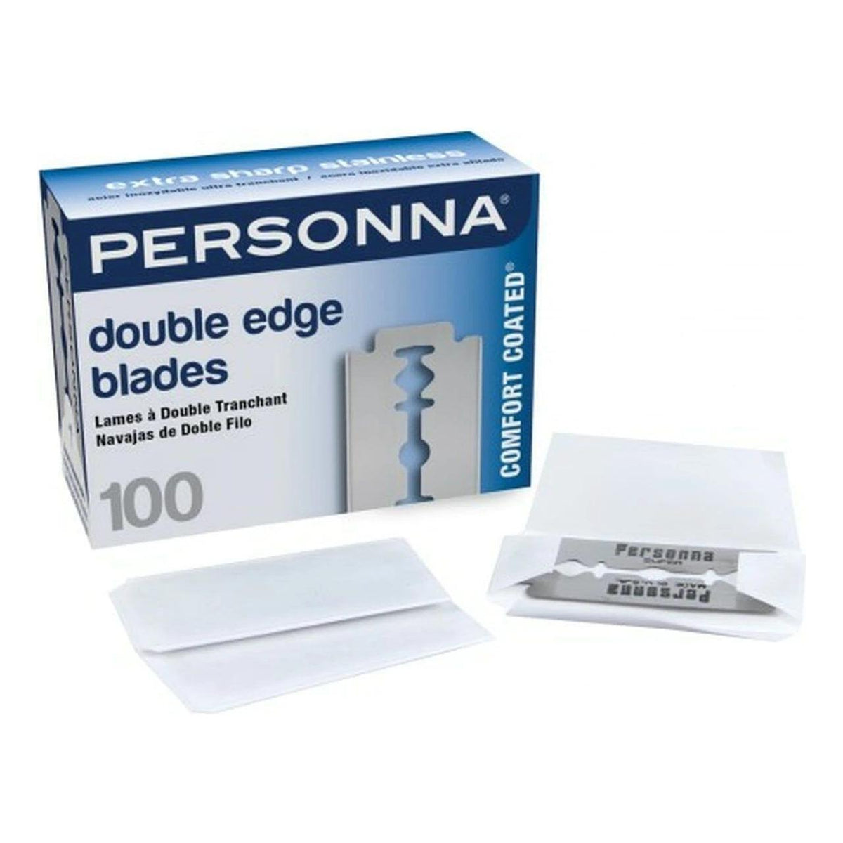 Personna Double Edge Stainless Steel Blades 100 Blades