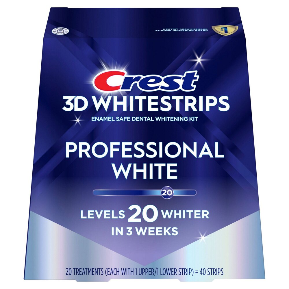 Crest® 3DWhitestrips™ Dental Whitening Strip, 40-Pack
