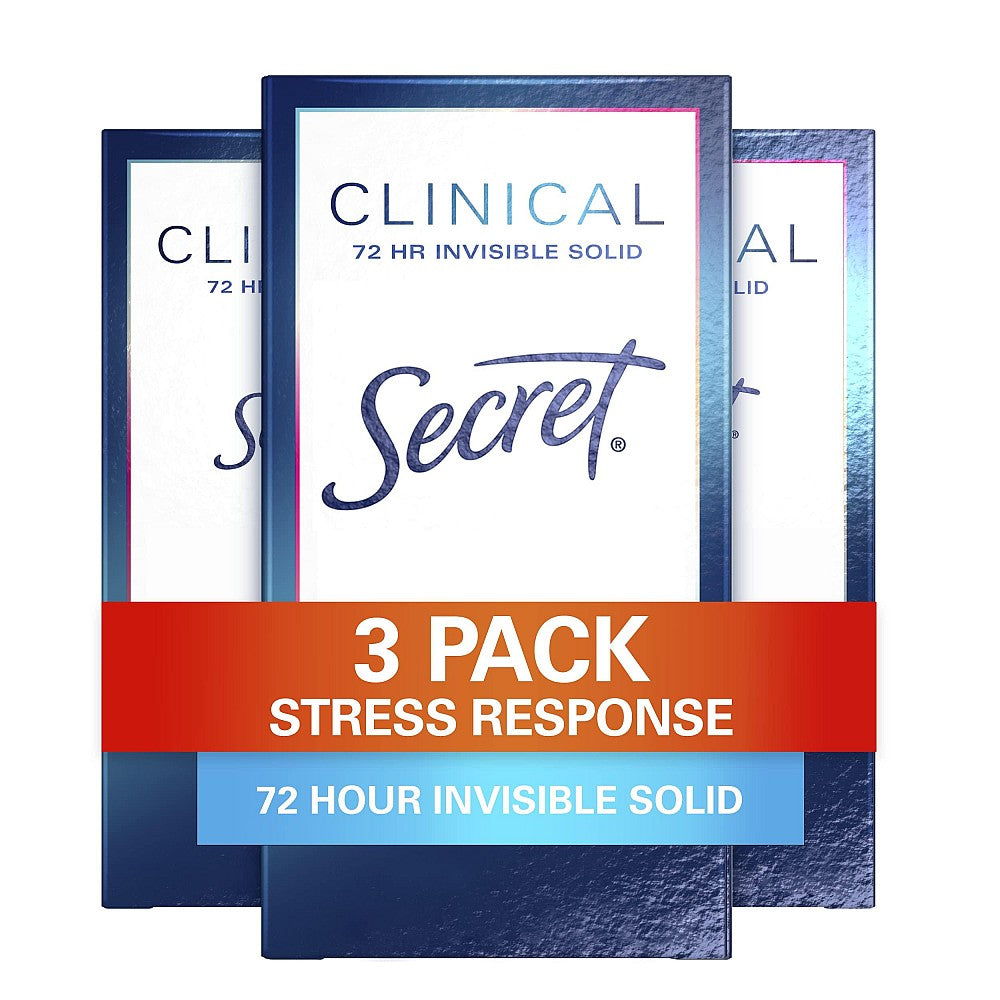 Secret Clinical Strength Invisible Solid Antiperspirant And Deodorant For Women - Stress Response - 1.6oz