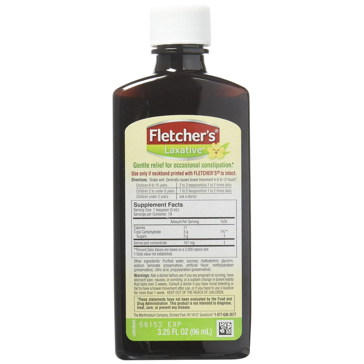 Fletcher's Laxative, Gentle, For Kids, Root Beer Taste 3.25 Oz