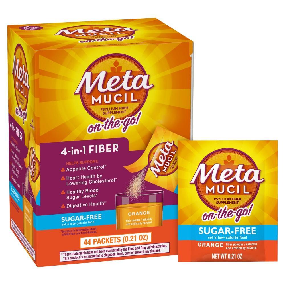 Metamucil® Fiber On the Go Sugar-Free Orange Packet, 44 EA