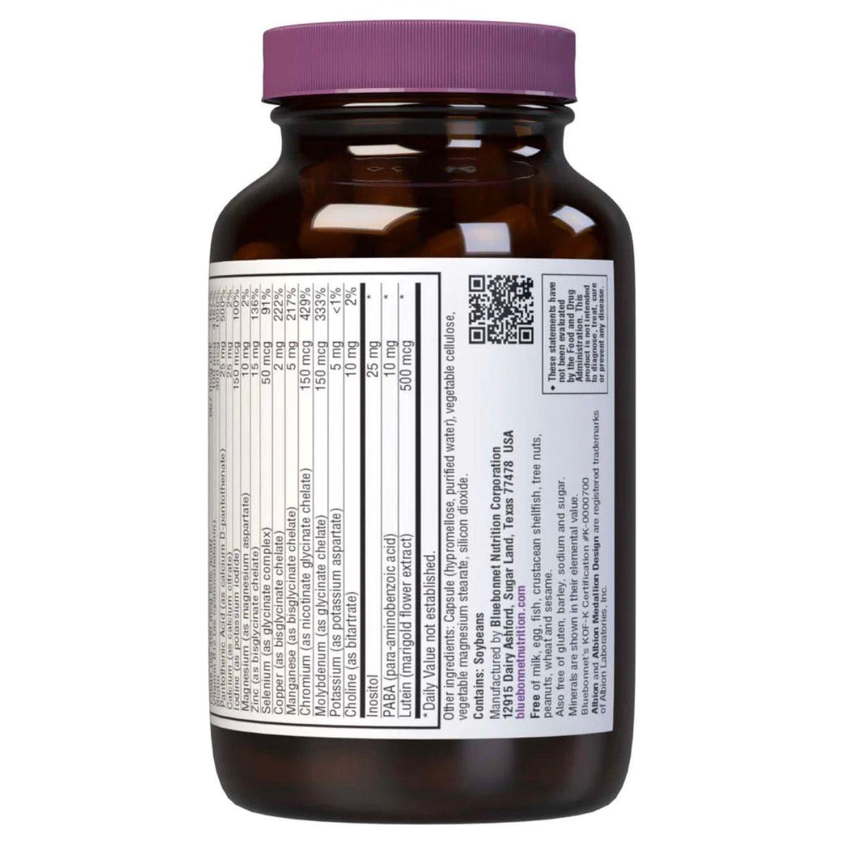 Bluebonnet Nutrition - Multi One Multivitamin & Multimineral Dietary Supplement, 60 Vegetable Capsules