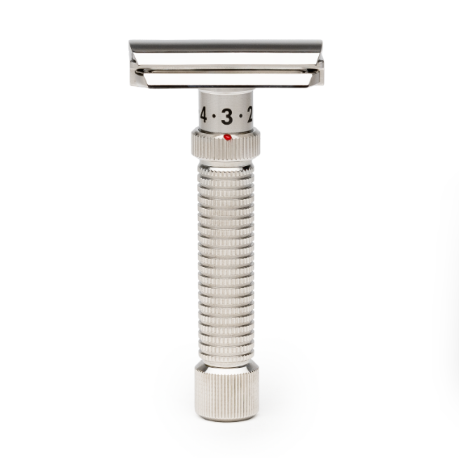 Rex Supply Co. Ambassador Polished Adjustable Stainless Steel DE Razor RSC-101P