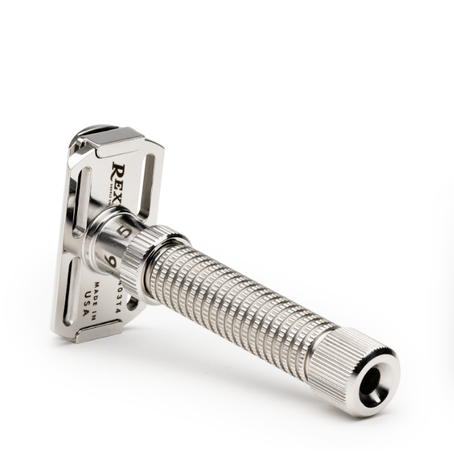 Rex Supply Co. Ambassador Polished Adjustable Stainless Steel DE Razor RSC-101P