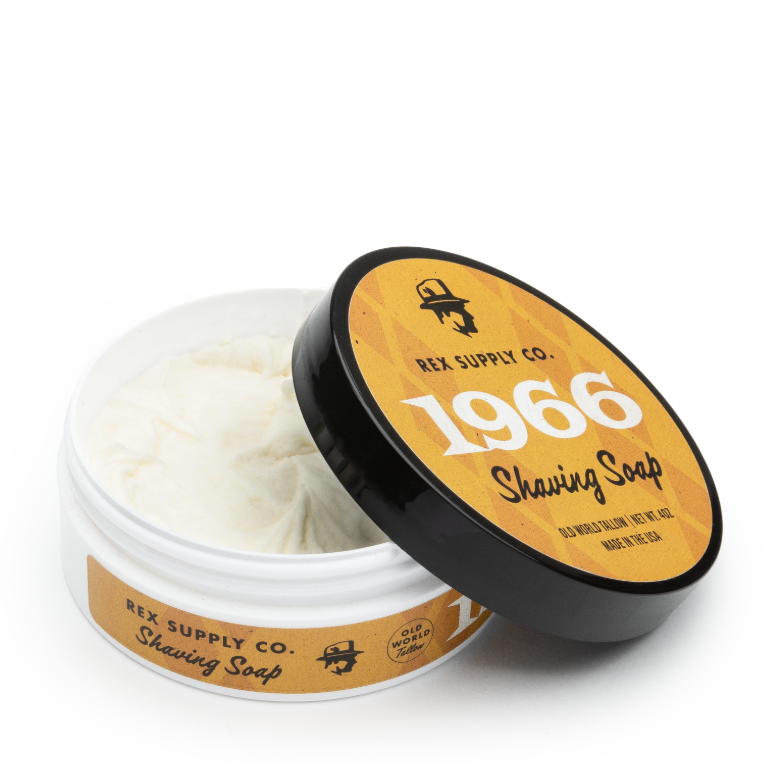 Rex Supply Co. 1966 Old World Tallow Shaving Soap 4 Oz