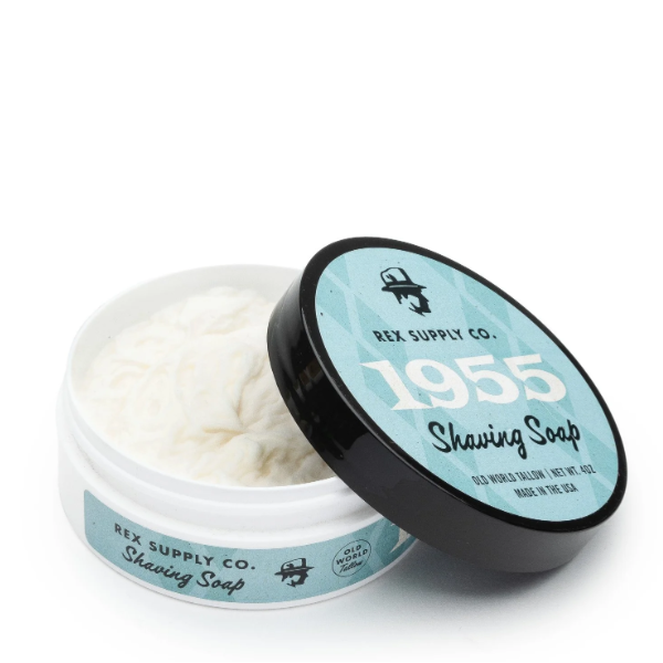 Rex Supply Co. 1955 Old World Tallow Shaving Soap 4 Oz