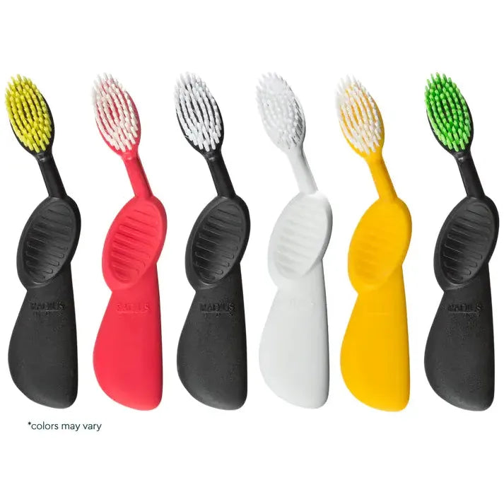 Radius Flex Brush Soft Left Hand Toothbrush (Assorted Colors)
