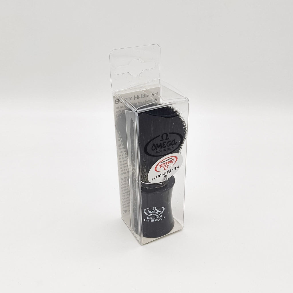 Omega Shaving Brush Black 196818 Hi-Brush Synthetic Fibre