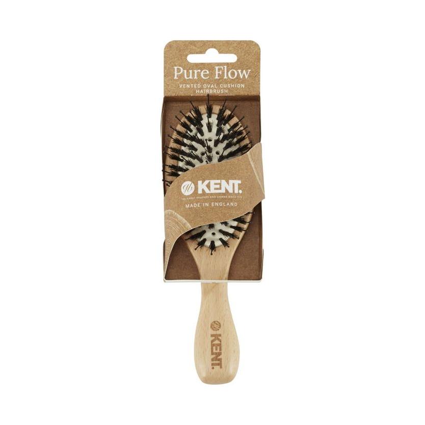 Kent Pure flow Vented Oval Cushion Hairbrush LPF1 - 5 Oz