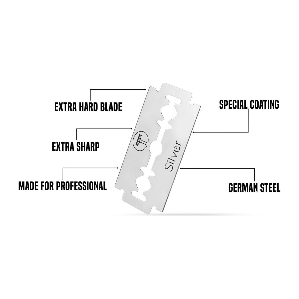 My-Blades Silver Double Edge Razor Blades 100 ct