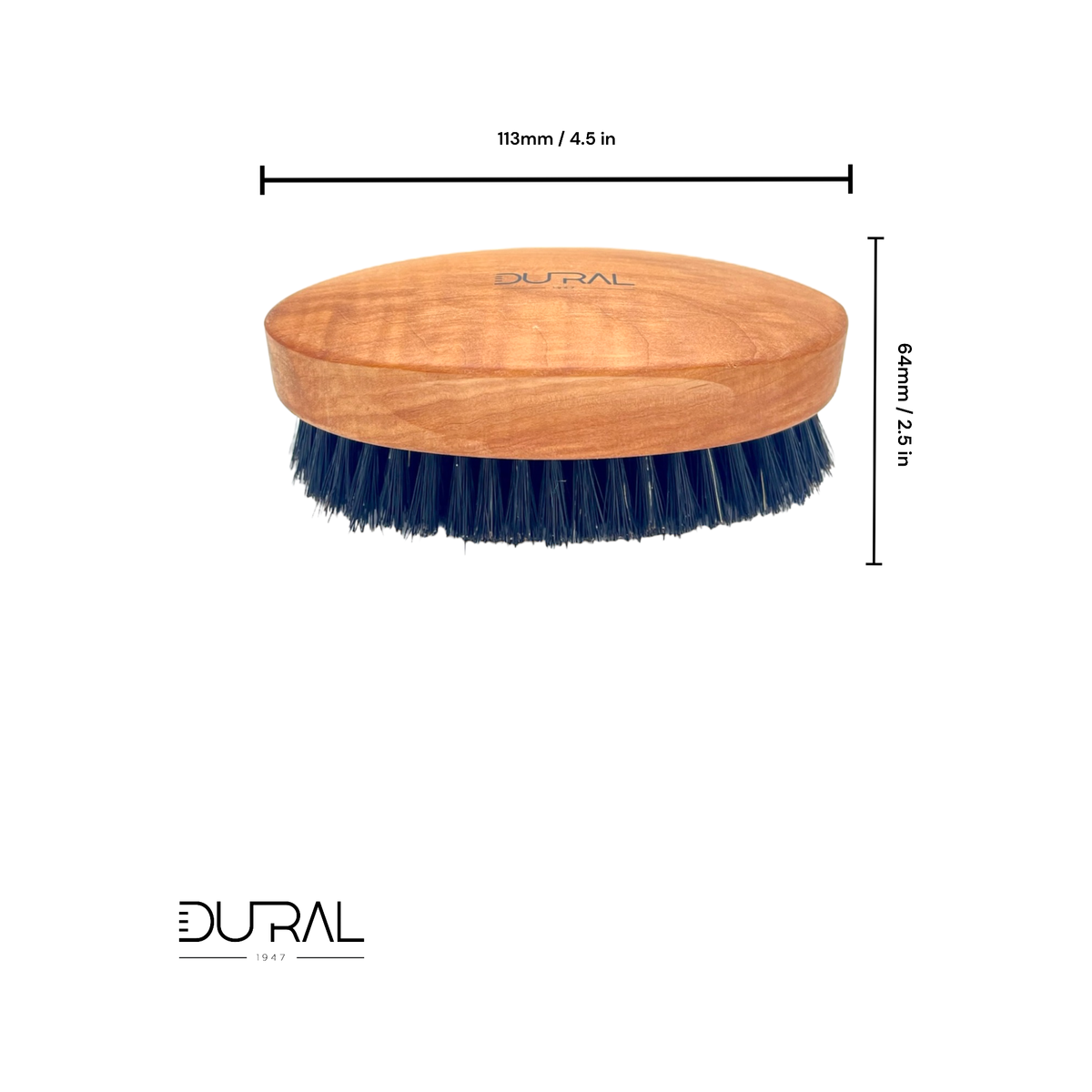 Dural Pear Wood XL Soft Beard Brush With Natural Bristles
