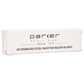 Parker Stainless Steel Injector Razor Blades 20 ct