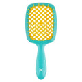Janeke SuperBrush Turquoise & Yellow Hair Brush